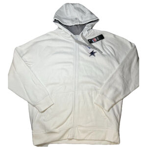 Dallas Cowboys NFL Antigua Full Zip Men’s XL Football Hoodie Jacket White
